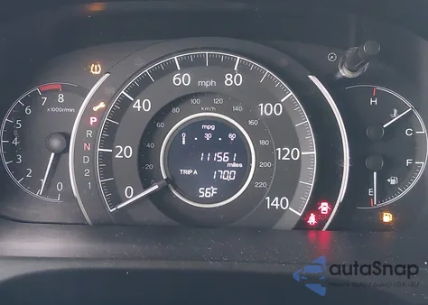 2013 Honda Cr-V Ex-L z USA, uszkodzony, nr VIN 2HKRM4H71DH612477